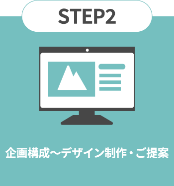 STEP2|企画構成～デザイン制作・ご提案